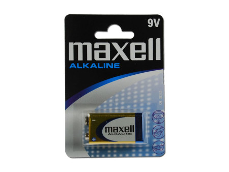 MAXELL αλκαλική μπαταρία 6LR61M/9V, 1τμχ