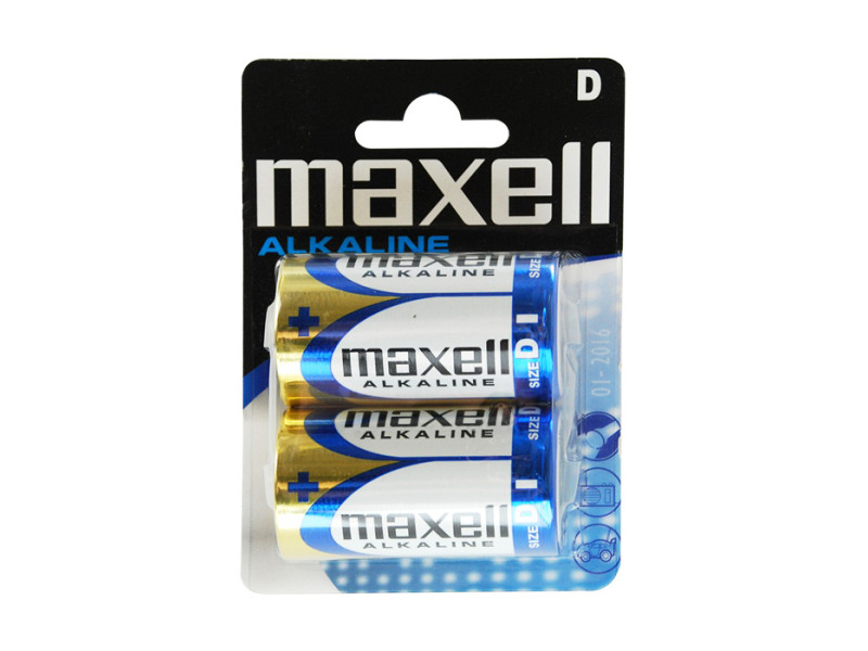 MAXELL αλκαλικές μπαταρίες LR20/D, 1.5V, 2τμχ