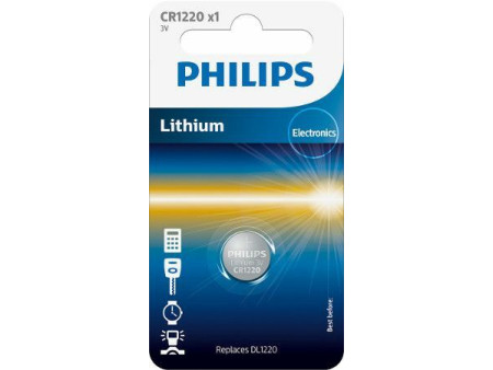 Philips Κουμπί Λιθίου CR1220 (1τμχ) | ATC | 01.005.0133