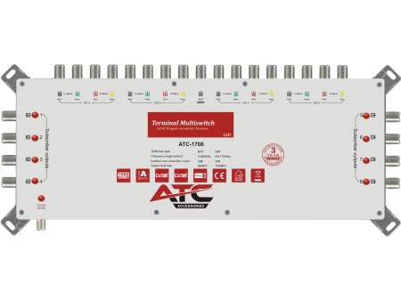 ATC ΠΟΛΥΔΙΑΚΟΠΤΗΣ ATC-1708 (4 Sat + 1 Ter / 8 Εξόδοι) | ATC | 03.002.0053