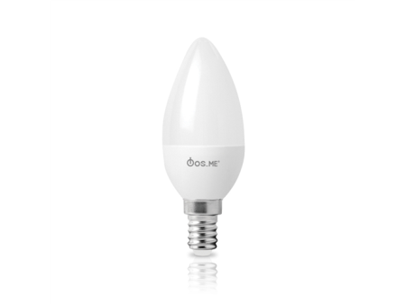 ΦOSME LED C38 ΚΕΡΙ ΜΑΤ 7.5W Ε14 2800k 806LM 330'