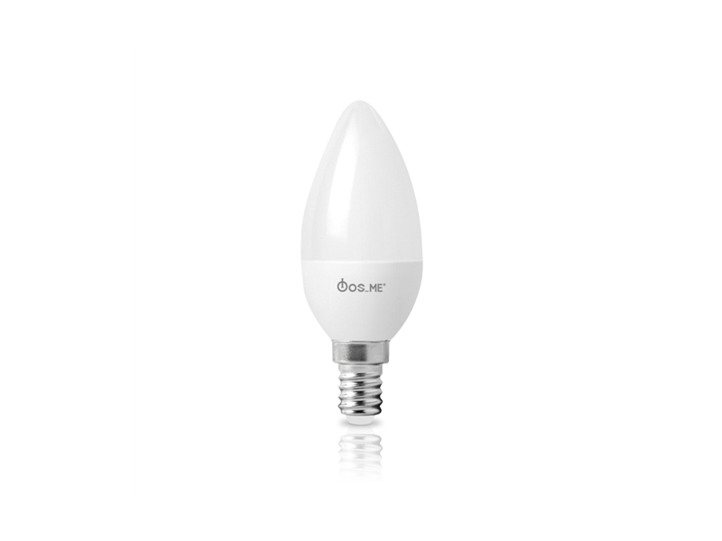 ΦOSME LED C38 ΚΕΡΙ ΜΑΤ 7.5W Ε14 2800k 806LM 330'