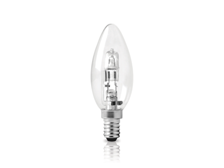 ΦOSME ECO HALOGEN ΚΕΡΙ ΔΙΑΦΑΝΟ Ε14 42W 2800Κ 630LM