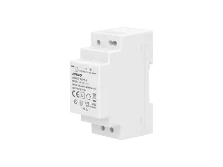 Τροφοδοτικό ράγας 12V DC 2A, 24W IP 20  Τάση εισόδου 100-230 V AC