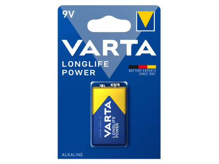 VARTA αλκαλική μπαταρία Longlife Power, 9V, 1τμχ