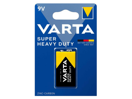 VARTA μπαταρία Zinc Carbon Super Heavy Duty, 9V, 1τμχ