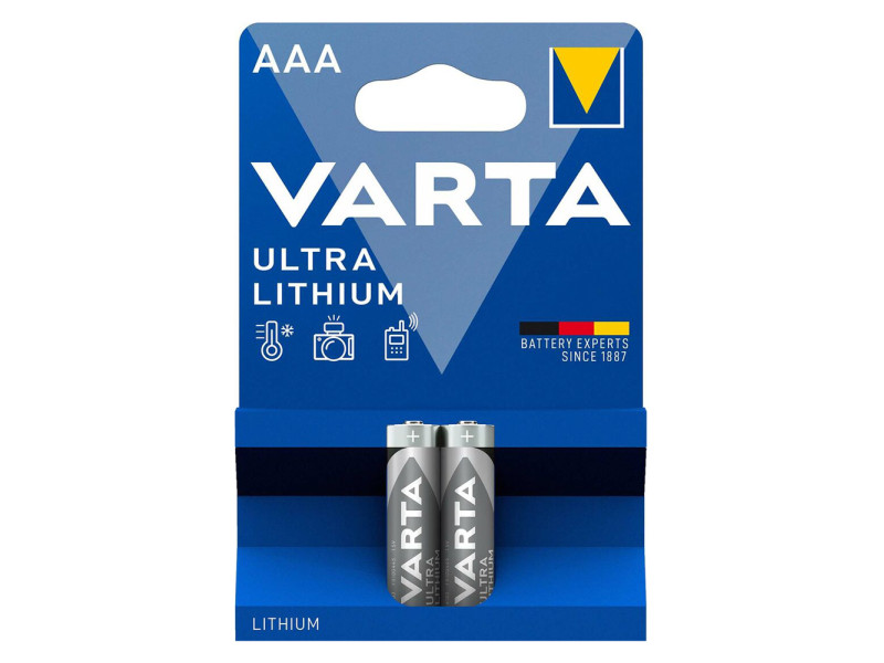 VARTA μπαταρίες λιθίου Ultra, AAA, 1.5V, 2τμχ