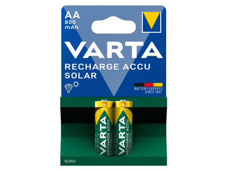 VARTA επαναφορτιζόμενες μπαταρίες λιθίου Solar, AA, 800mAh, 1.2V, 2τμχ