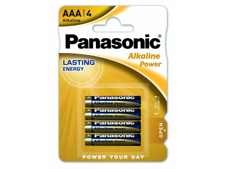 PANASONIC αλκαλικές μπαταρίες Alkaline Power, AAA/LR03, 1.5V, 4τμχ