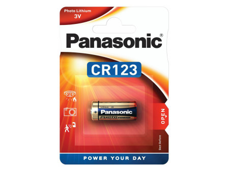 PANASONIC μπαταρία λιθίου, CR123, 3V, 1τμχ