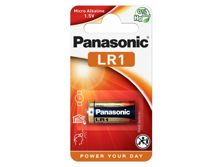 PANASONIC αλκαλική μπαταρία, Lady/LR1, 1.5V, 1τμχ