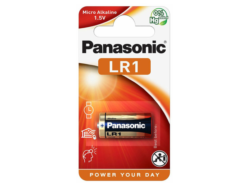 PANASONIC αλκαλική μπαταρία, Lady/LR1, 1.5V, 1τμχ