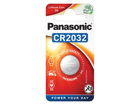 PANASONIC μπαταρία λιθίου, CR2032, 3V, 1τμχ