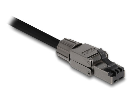 DELOCK βύσμα RJ45 CAT 8.1 STP 86514, tool-free, γκρι