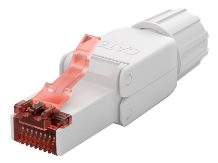 GOOBAY βύσμα RJ45 65942, CAT 6 UTP, tool-free, λευκό