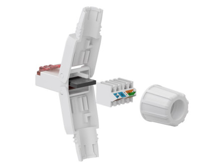 GOOBAY βύσμα RJ45 65942, CAT 6 UTP, tool-free, λευκό