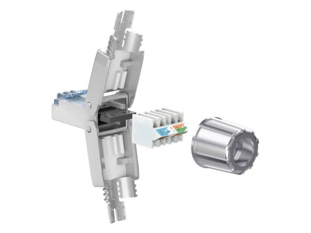 GOOBAY βύσμα RJ45 65939, CAT 6A STP, tool-free, ασημί