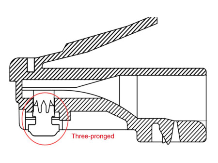 GOOBAY βύσμα RJ45 93828, CAT 6 UTP, διάφανο, 10τμχ