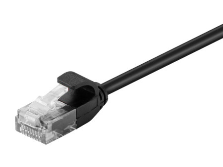 POWERTECH καλώδιο δικτύου CAB-N303, Cat 6 U/UTP, slim, copper, 1m, μαύρο