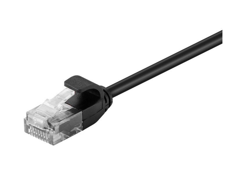 POWERTECH καλώδιο δικτύου CAB-N303, Cat 6 U/UTP, slim, copper, 1m, μαύρο