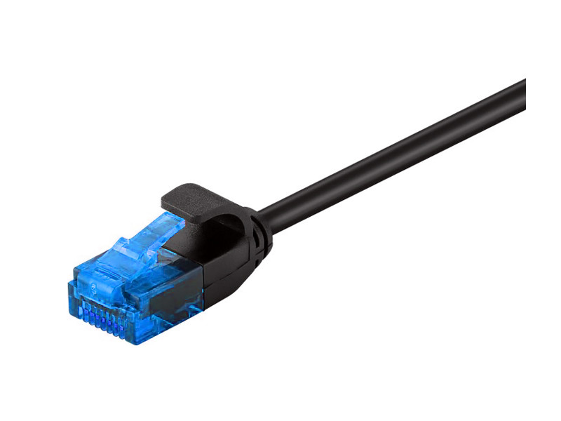 POWERTECH καλώδιο δικτύου CAB-N309, Cat 6 U/UTP, slim, copper, 2m, μαύρο