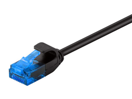 POWERTECH καλώδιο δικτύου CAB-N310, Cat 6 U/UTP, slim, copper, 3m, μαύρο