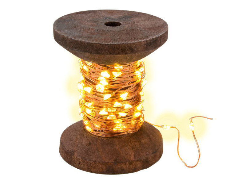 GOOBAY LED φωτιστικό Yarn Spool 60341, 2700K, 100 LEDs, USB, 10m