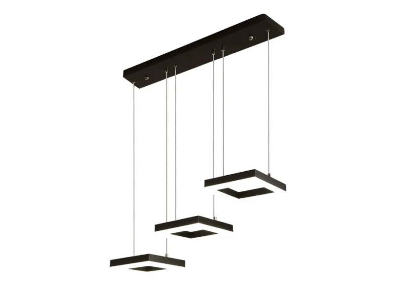 POWERTECH LED φωτιστικό οροφής HLL-0103, 35W, 4000K, 70x120cm, μαύρο