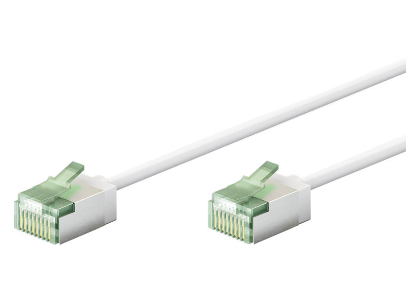 GOOBAY καλώδιο δικτύου 74361, CAT 8.1 U/FTP, slim, copper, 40Gbps, 2m, λευκό