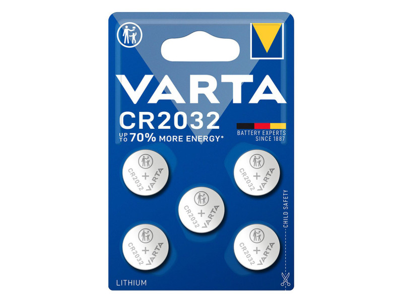 VARTA μπαταρία λιθίου CR2032, 3V, 5τμχ