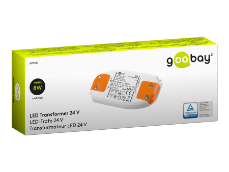 GOOBAY μετασχηματιστής LED 60368, 24V, 8W, IP20