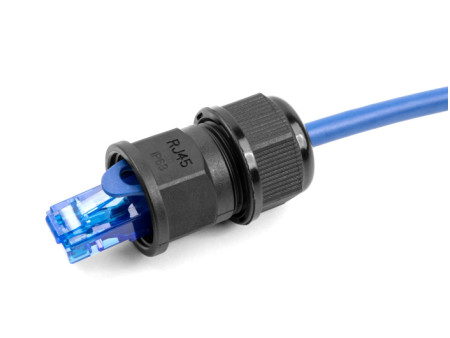 DELOCK σύνδεσμος για RJ45 86995, αδιάβροχος IP67, μαύρος