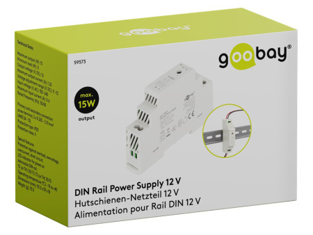 GOOBAY τροφοδοτικό 59573 για DIN rail, 12V/1.25A, 15W, IP20