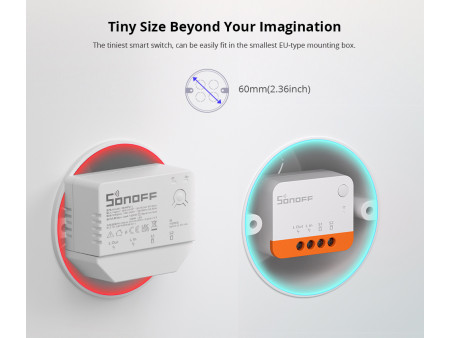 SONOFF smart διακόπτης ZBMINI-L2, 1-gang, ZigBee 3.0, λευκός