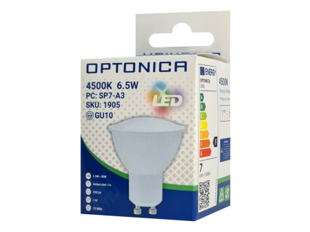 OPTONICA LED λάμπα spot 1905, 6.5W, 4500K, GU10, 550lm