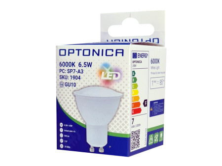 OPTONICA LED λάμπα spot 1904, 6.5W, 6000K, GU10, 550lm