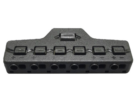 Splitter block TOOL-0095 για LED καλωδιοταινίες, 6-port, μαύρο