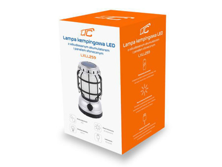 LTC ηλιακό φορητό φανάρι LXLL259, 8W LED, 800lm, 1200mAh, IP65