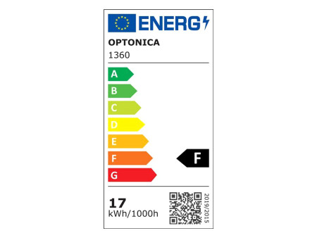 OPTONICA LED λάμπα A60 1360, 17W, 6000K, E27, 1710lm