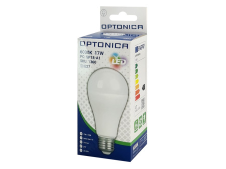 OPTONICA LED λάμπα A60 1360, 17W, 6000K, E27, 1710lm