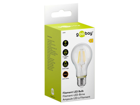 GOOBAY LED λάμπα bulb 65395, E27, Filament, 4W, 2700K, 470lm