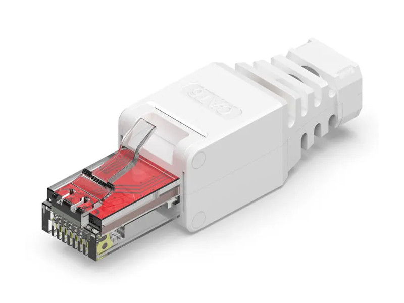 POWERTECH βύσμα δικτύου RJ45 CAB-N350, CAT 6A UTP, tool-free, λευκό