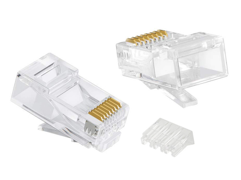 POWERTECH βύσμα RJ45 CAB-N352, Cat 6/6a UTP, modular, διάφανο, 50τμχ