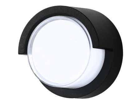 POWERTECH LED φωτιστικό τοίχου HLL-0167, 12W, 4000K, 960lm, IP65, μεταλλικό, μαύρο