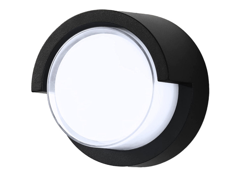 POWERTECH LED φωτιστικό τοίχου HLL-0167, 12W, 4000K, 960lm, IP65, μεταλλικό, μαύρο