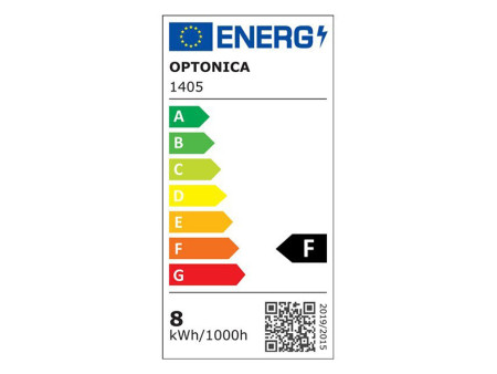 OPTONICA LED λάμπα G45 1405, 8W, 4500K, 710lm, E14