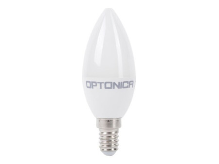 OPTONICA LED λάμπα candle C37 1430, 8W, 2700K, 710lm, E14