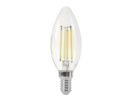 OPTONICA LED λάμπα candle C35 1472, Filament, 4W, 2700K, 400lm, E14