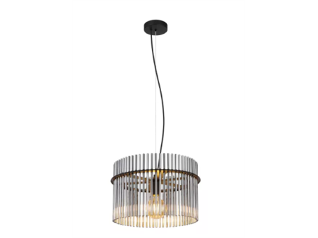 GORLEYpendant lamp metal black matt, 1x E27