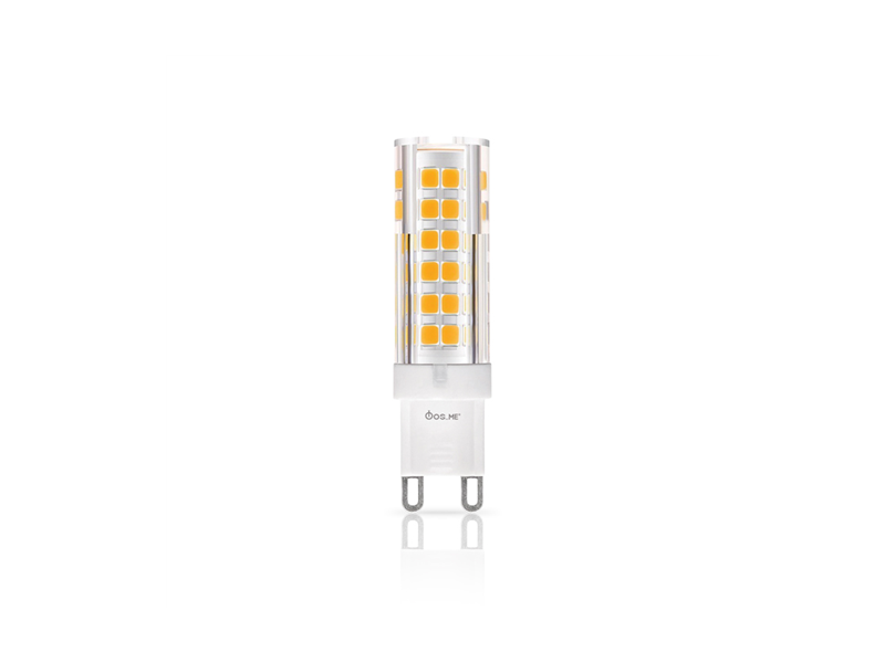 ΦOSME LED CORN G9 ΔΙΑΦΑΝΗ 8W 2800k 750LM 360